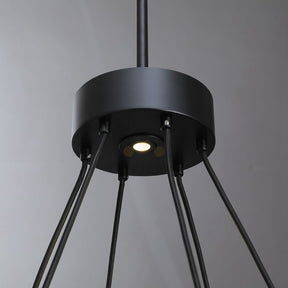 Planets Round Chandelier 36", Modern Lamp Fixtures