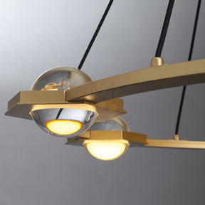 Planets Round Chandelier 36", Modern Lamp Fixtures