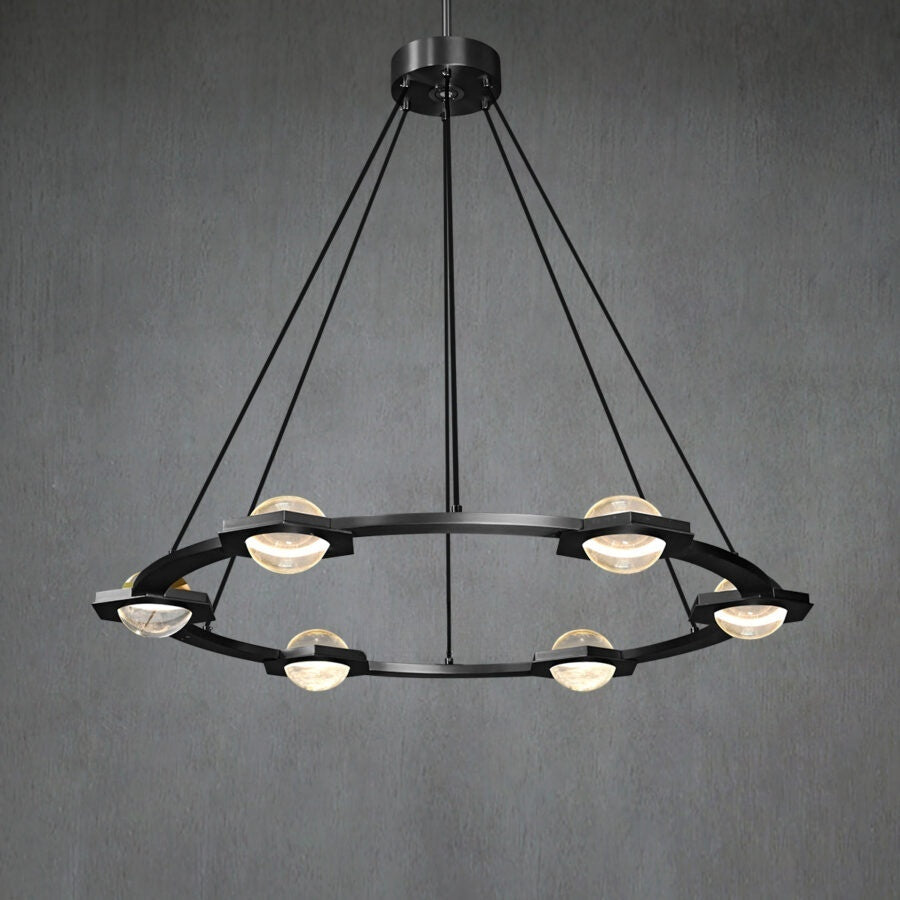 Planets Round Chandelier 48" LED Light