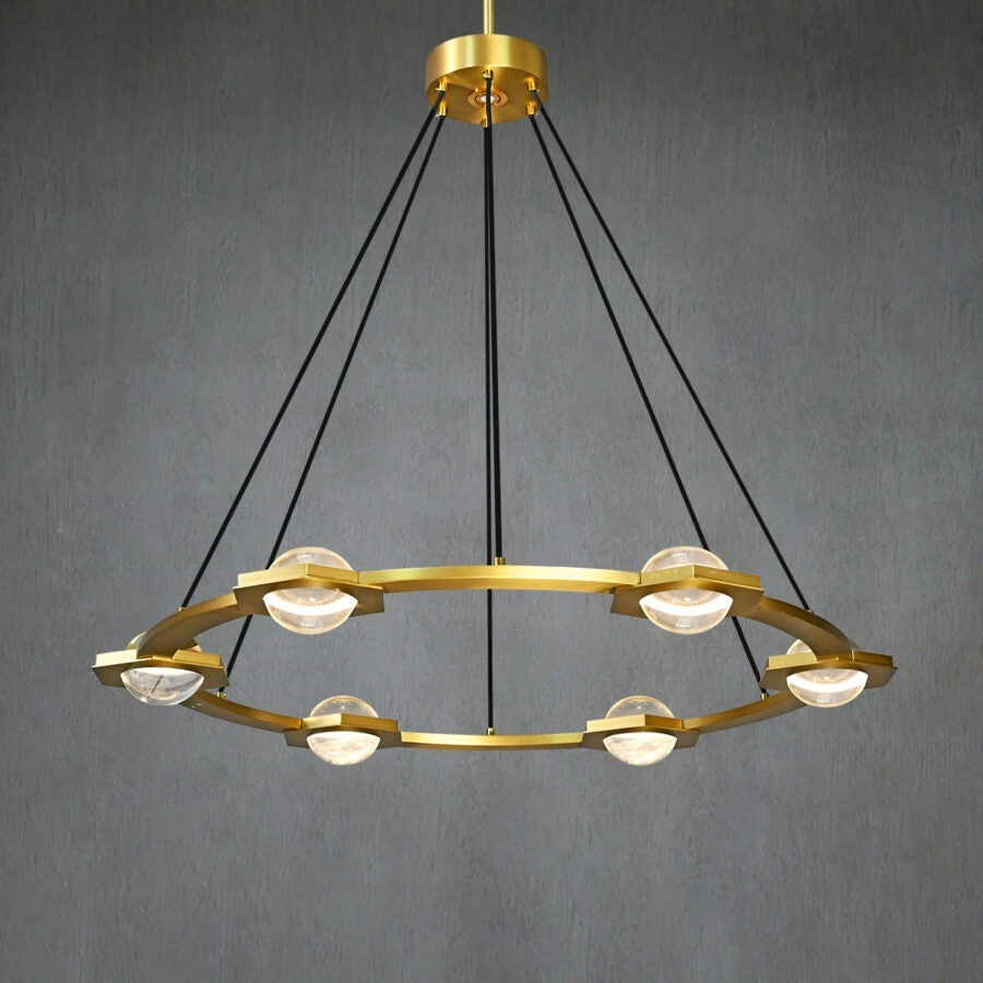 Planets Round Chandelier 48" LED Light