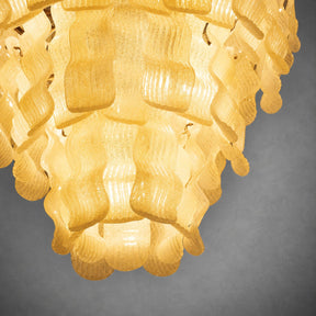 Pollensa Wavy Glass Panel Chandelier