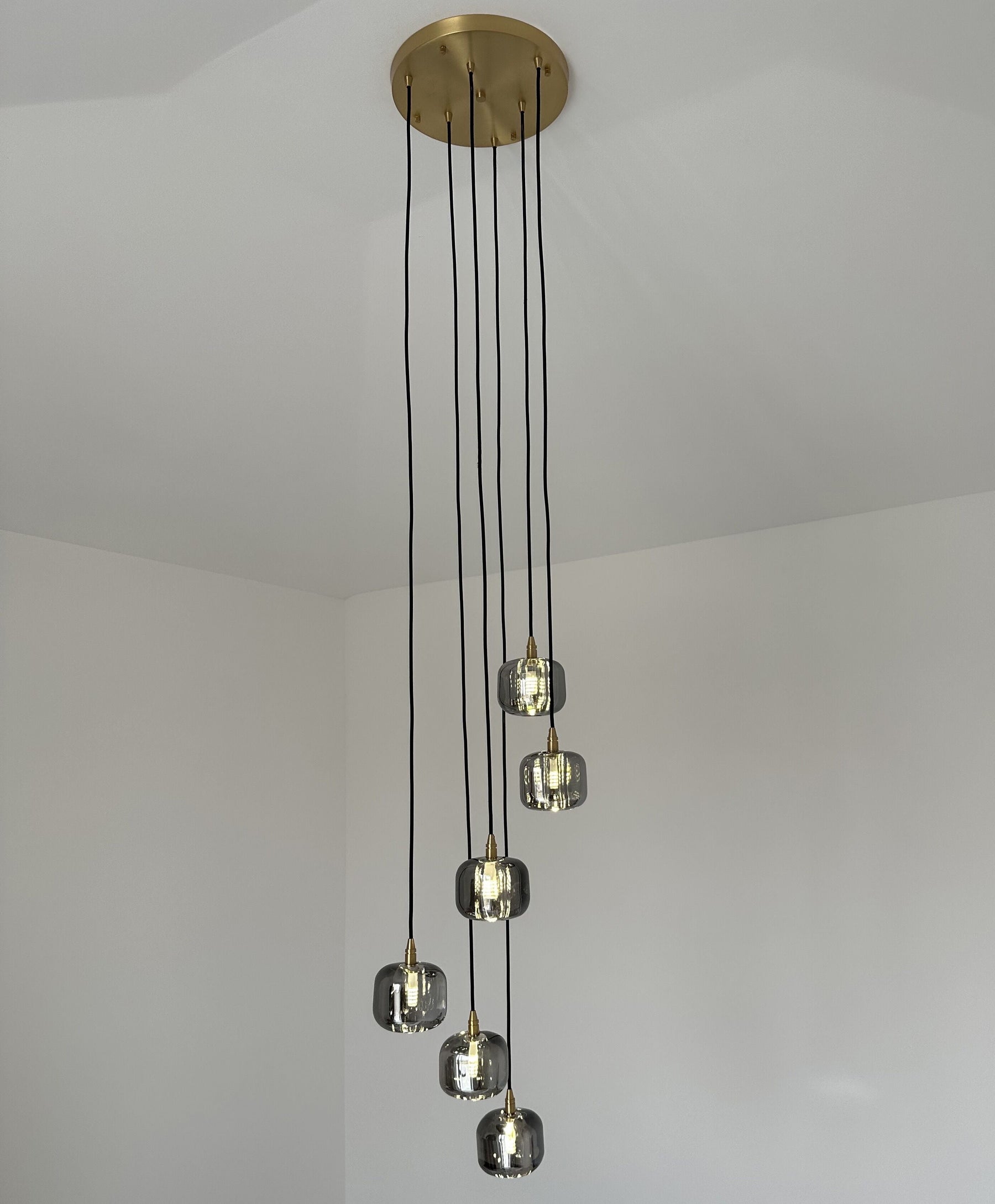 Post-modern Extra-long Pendant Light Fixtures for Staircase/High-ceiling Space/Foyer
