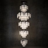 Prismata Crystal Modern Sculptural Ring Chandelier - main