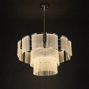 Prismata Crystal Modern Sculptural Ring Chandelier - main