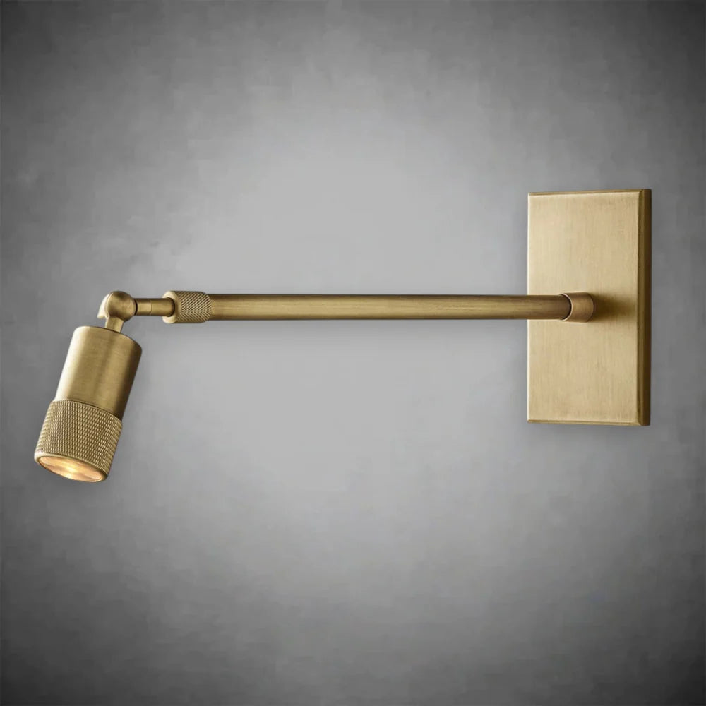 Utilitaive Brass Grand Telescoping Sconce