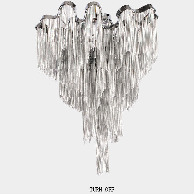 Tassel Aluminum Chain Ceiling Lighting