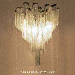 Tassel Aluminum Chain Ceiling Lighting