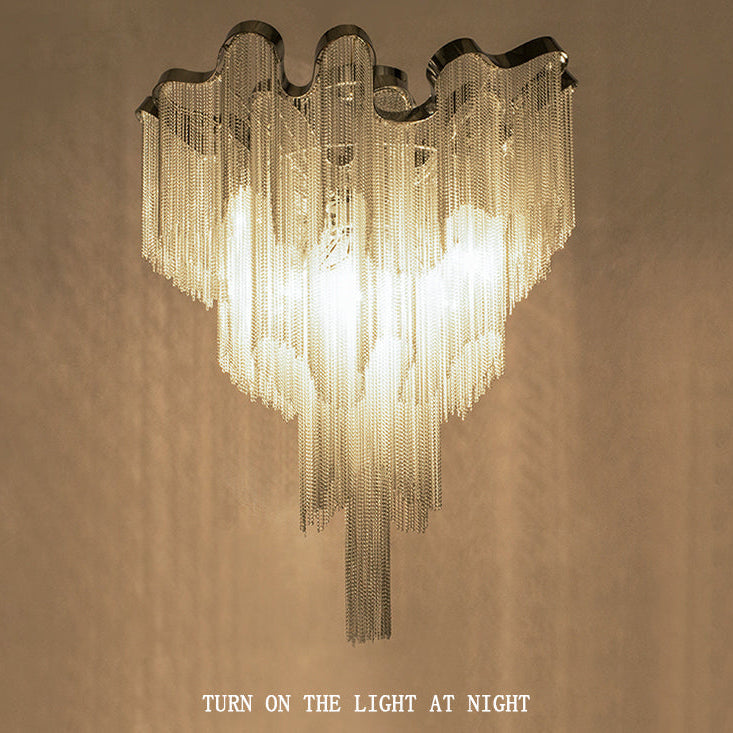 Tassel Aluminum Chain Ceiling Lighting