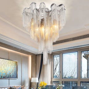 Tassel Aluminum Chain Ceiling Lighting