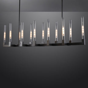 Pulse Candlestick Glass Linear Chandelier