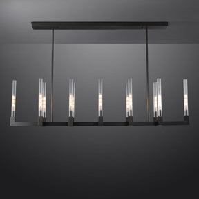 Pulse Candlestick Glass Linear Chandelier