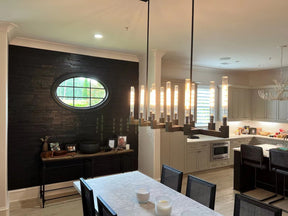 Pulse Candlestick Glass Linear Chandelier