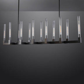 Pulse Candlestick Glass Linear Chandelier