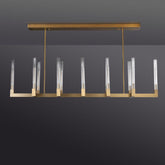 Pulse Candlestick Glass Linear Chandelier