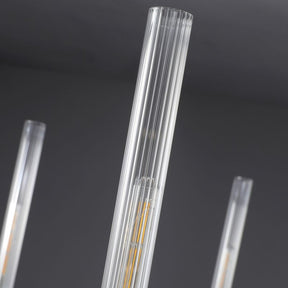 Pulse Candlestick Glass Round Chandelier