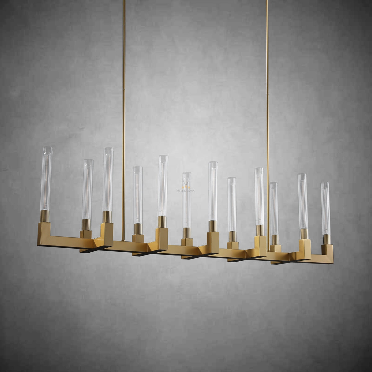 Pulse Chandelier Round/Rectanger Chandelier For Living Room Kitchen Dining Room