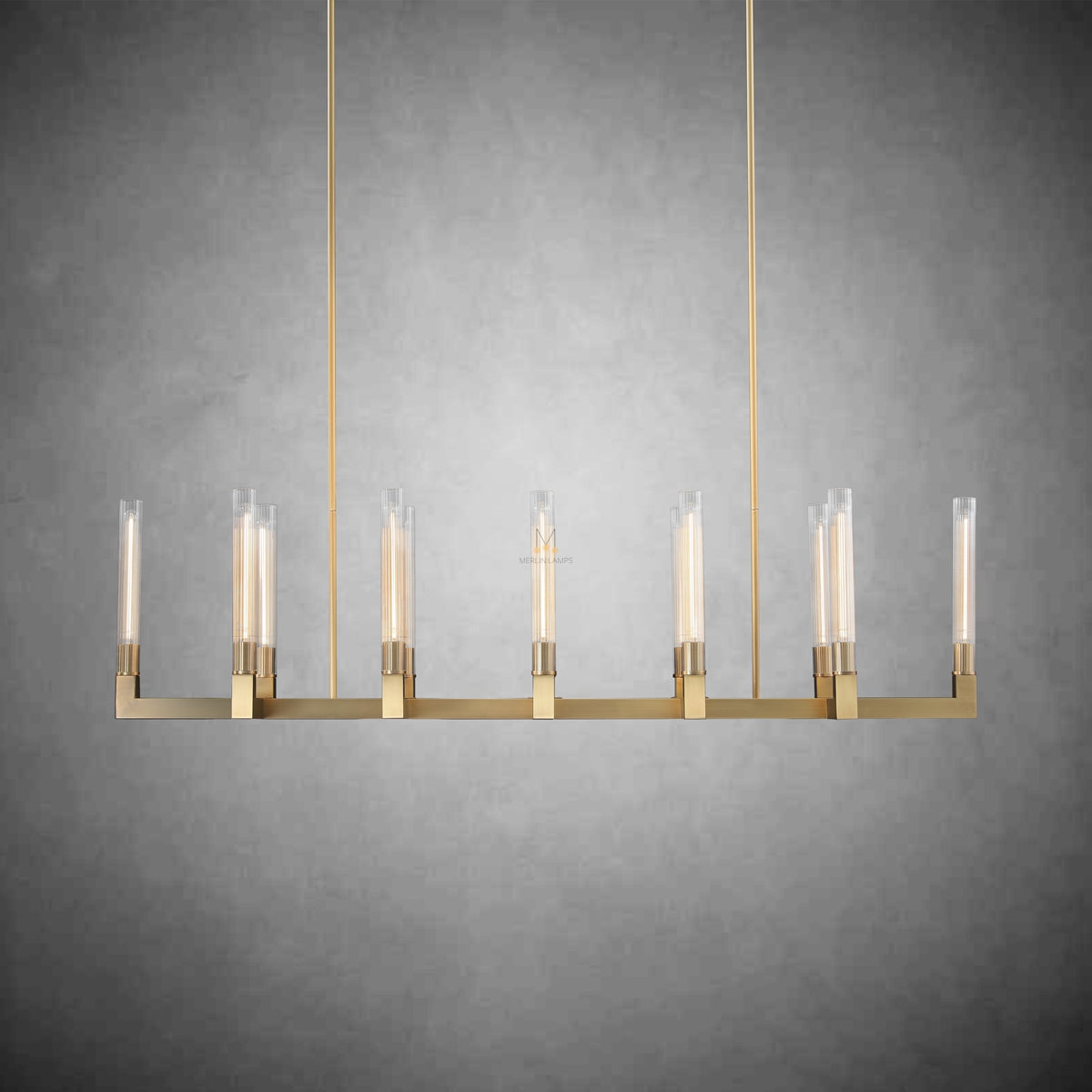 Pulse Chandelier Round/Rectanger Chandelier For Living Room Kitchen Dining Room