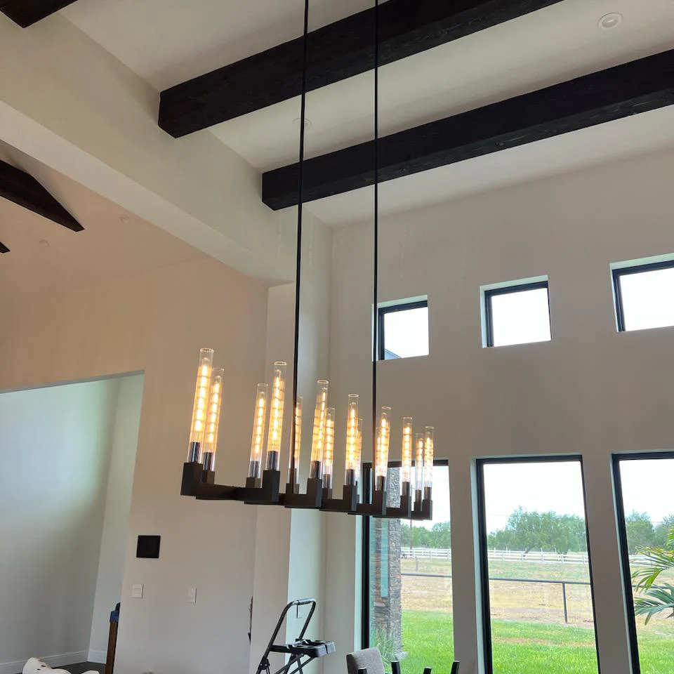 Pulse Chandelier Round/Rectanger Chandelier For Living Room Kitchen Dining Room