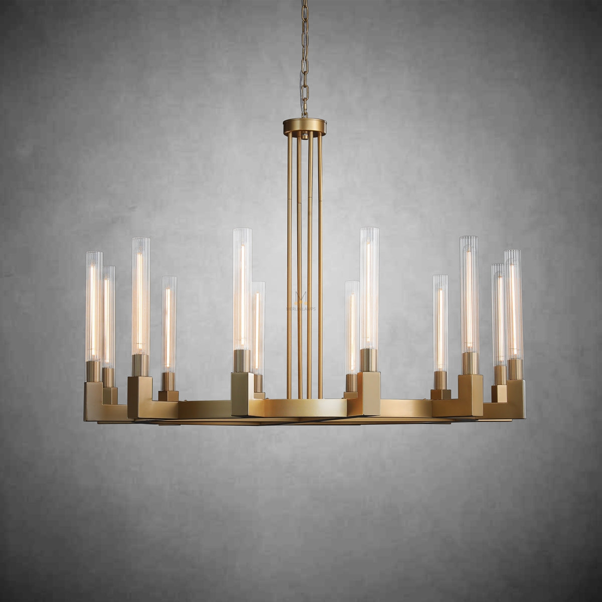 Pulse Chandelier Round/Rectanger Chandelier For Living Room Kitchen Dining Room