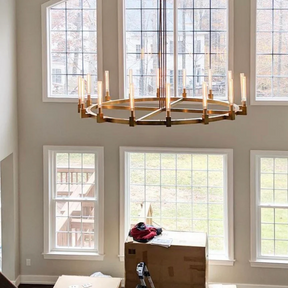 Pulse Chandelier Round/Rectanger Chandelier For Living Room Kitchen Dining Room