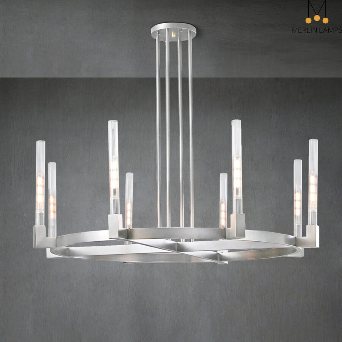 Pulse Chandelier Round/Rectanger Chandelier For Living Room Kitchen Dining Room