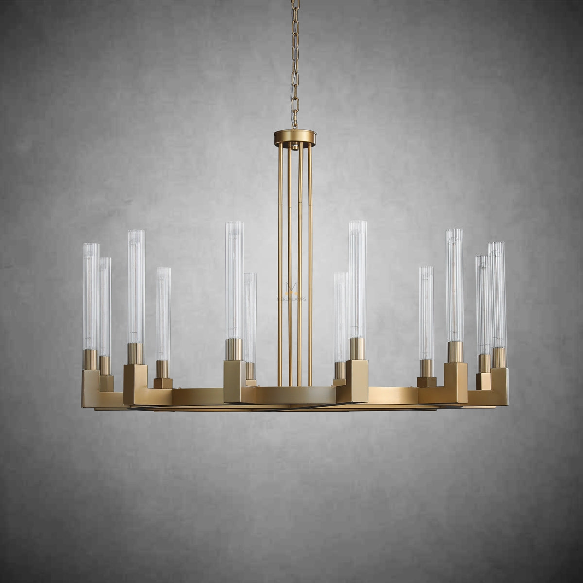 Pulse Chandelier Round/Rectanger Chandelier For Living Room Kitchen Dining Room