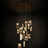 Purple Mountain Modern Sculptural Pendant Light - main