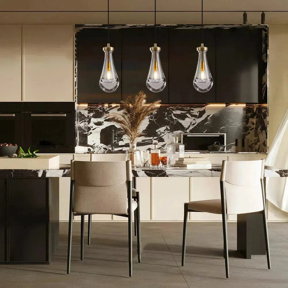 Raindrop Linear Chandelier 3-Light 22''