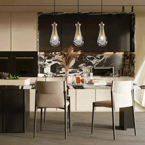 Raindrop Linear Chandelier 3-Light 22''