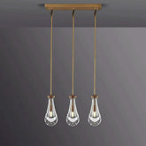 Raindrop Linear Chandelier 3-Light 22''