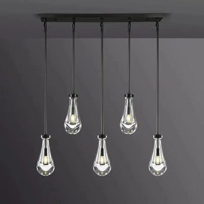 Raindrop Linear Chandelier 5-Light 36''