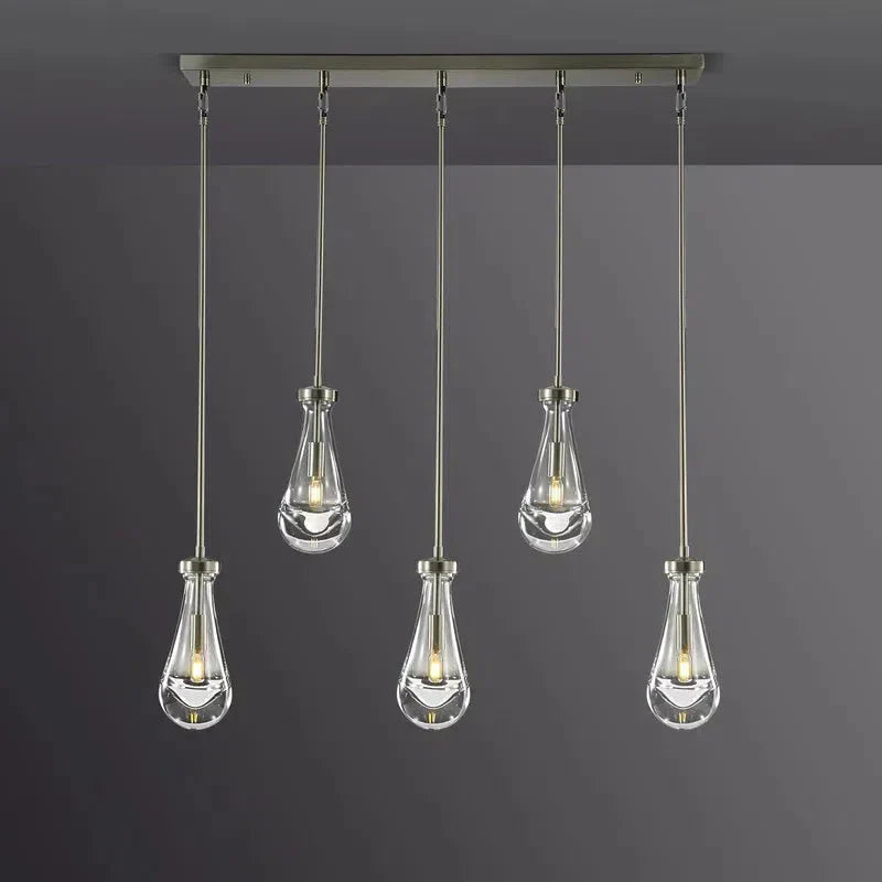 Raindrop Linear Chandelier 5-Light 36''