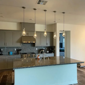 Raindrop Modern Glass Kitchen Island Pendant Light