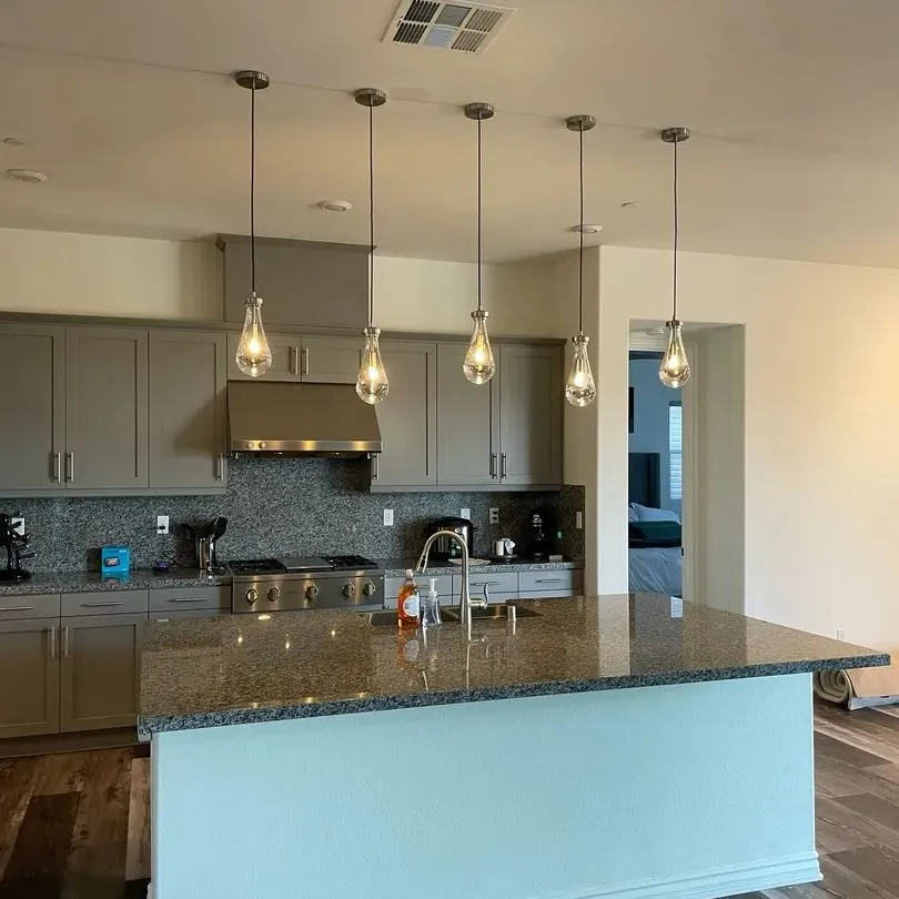 Raindrop Modern Glass Kitchen Island Pendant Light