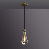 Raindrop Modern Glass Kitchen Island Pendant Light