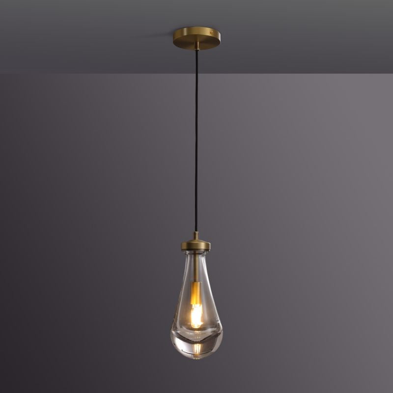 Raindrop Modern Glass Kitchen Island Pendant Light