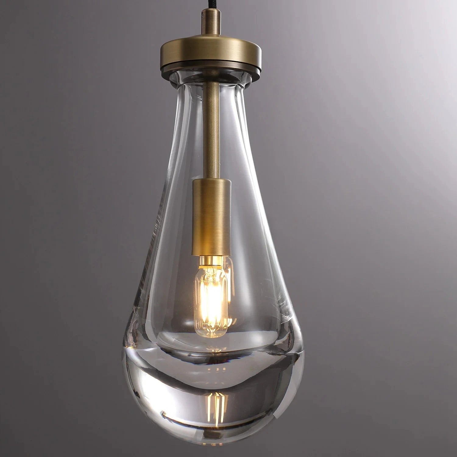 Raindrop Modern Glass Kitchen Island Pendant Light