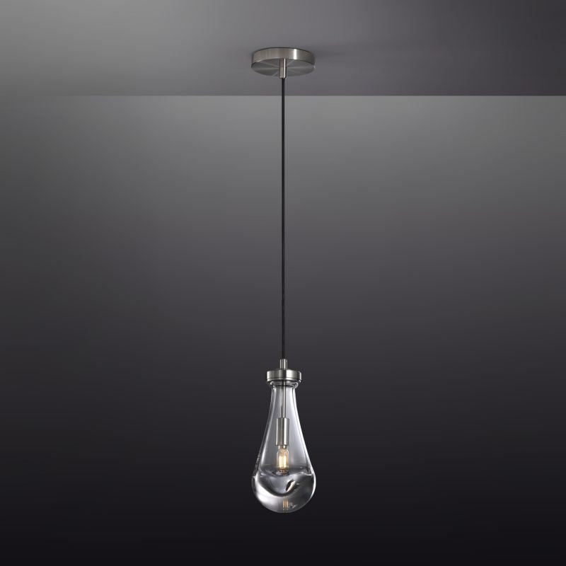 Raindrop Modern Glass Kitchen Island Pendant Light