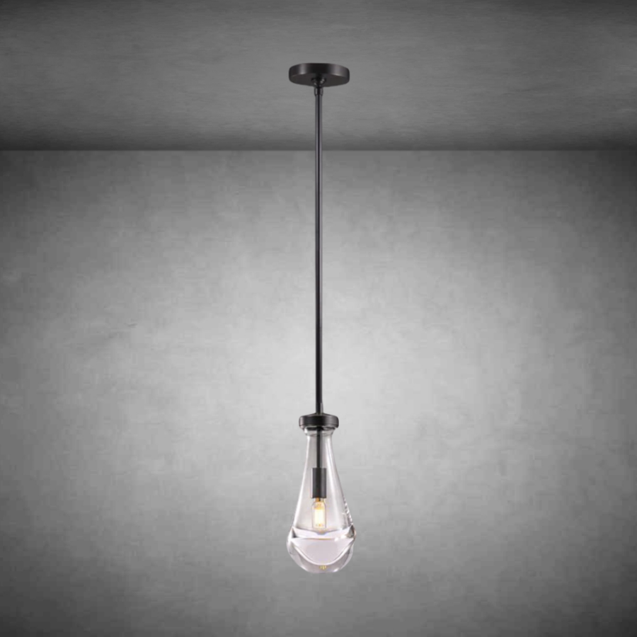 Raindrop Modern Glass Kitchen Island Pendant Light