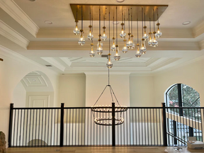 Raindrop Rectangular Chandelier 54" 72"