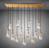 Raindrop Rectangular Chandelier 54" 72"