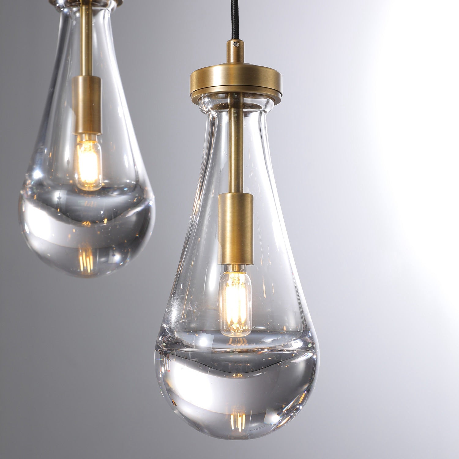Raindrop Rectangular Chandelier W54" 13-Lights