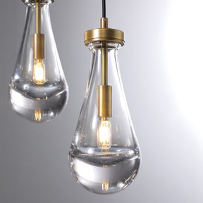Raindrop Rectangular Chandelier W54" 13-Lights