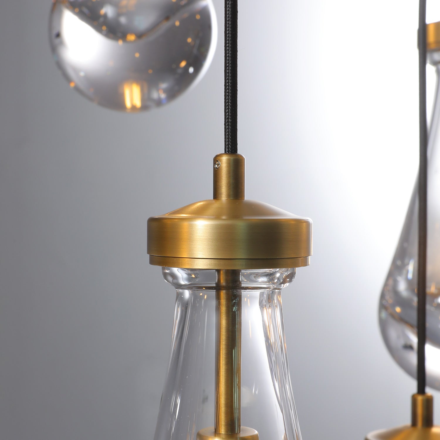 Raindrop Rectangular Chandelier W72" 21-Lights