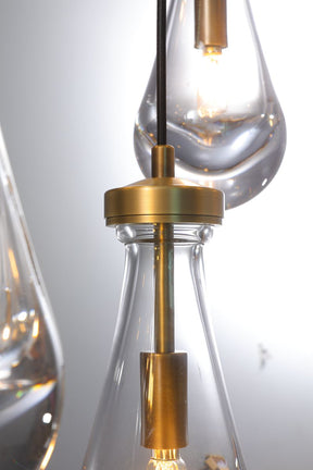 Raindrop Rectangular Chandelier W72" 21-Lights