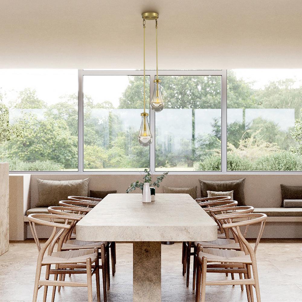 Raindrop Round Chandelier 2-Light 5''