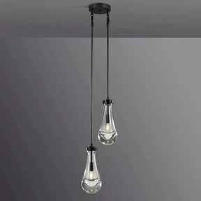 Raindrop Round Chandelier 2-Light 5''