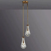 Raindrop Round Chandelier 2-Light 5''
