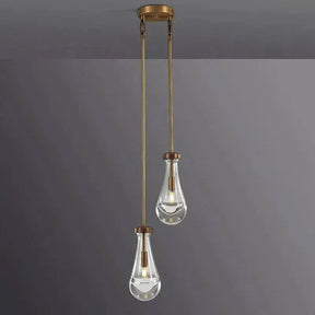Raindrop Round Chandelier 2-Light 5''