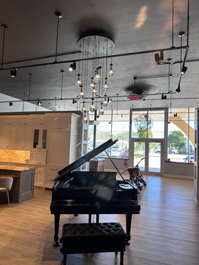 Raindrop Round Chandelier Modern Luxury Glass Chandelier For Living Room Dining Room